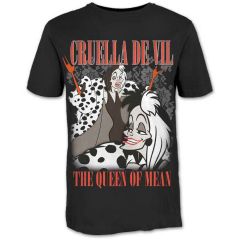 101 Dalmatians: Cruella Homage - Black T-Shirt