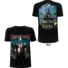 Cradle Of Filth: Trouble & Their Double Lives (Back Print) - Black T-Shirt