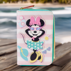 Loungefly: Disney Minnie Mouse Vacation Style Zip Around Wallet