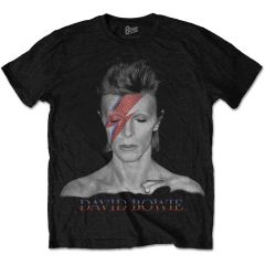 David Bowie: Aladdin Sane - Black T-Shirt