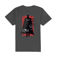 DC Comics: The Batman Distressed Logo - Grey T-Shirt