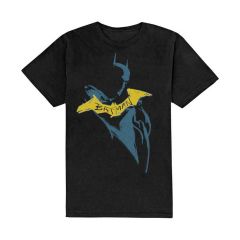 DC Comics: The Batman Yellow Sketch - Black T-Shirt