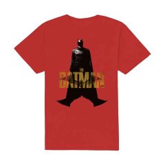 DC Comics: The Batman Yellow Text - Red T-Shirt