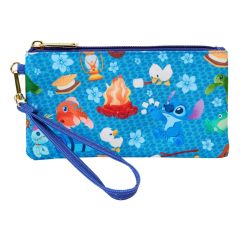 Disney by Loungefly: Lilo & Stitch Camping Cuties AOP Wallet Wristlet Preorder