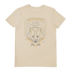 Harry Potter: Hufflepuff Crest Modern Sand T-Shirt