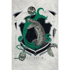 Harry Potter: Slytherin Illustrative Maxi Poster (91.5x61cm) Preorder