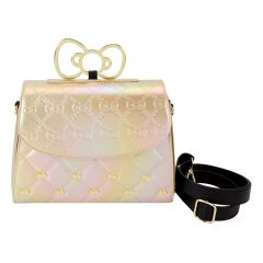 Hello Kitty: 50th Anniversary Gold Crossbody Bag by Loungefly Preorder