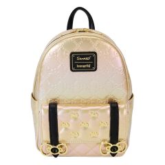 Hello Kitty: 50th Anniversary Mini Backpack Metallic Gold by Loungefly Preorder