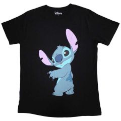 Lilo & Stitch: Stitch Turn - Black T-Shirt