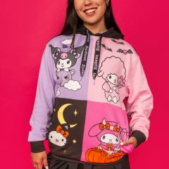 Loungefly: Sanrio Kuromi And My Melodi Halloween Hoodie