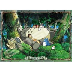 My Neighbor Totoro: Napping with Totoro Stained Glass Jigsaw Puzzle (500 pieces) Preorder