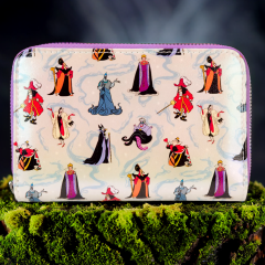 Loungefly: Disney Villains Iridescent Zip Around Wallet Preorder