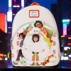 Loungefly: Big Hero 6 10th Anniversary Baymax Gang Mini Backpack Preorder