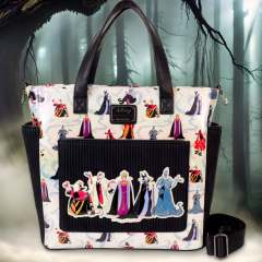 Loungefly: Disney Villains Iridescent Convertible Backpack & Tote Bag Preorder