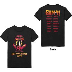 Sum 41: Out For Blood (Back Print) - Black T-Shirt