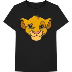 The Lion King: Simba Face - Black T-Shirt
