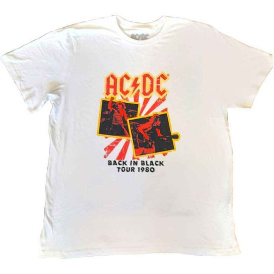 AC/DC: Back in Black Tour 1980 - White T-Shirt