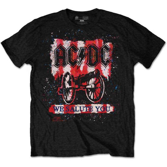 AC/DC: We Salute You Bold - Black T-Shirt
