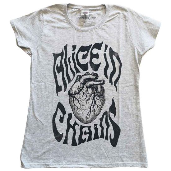 Alice In Chains: Transplant - Ladies Heather Grey T-Shirt