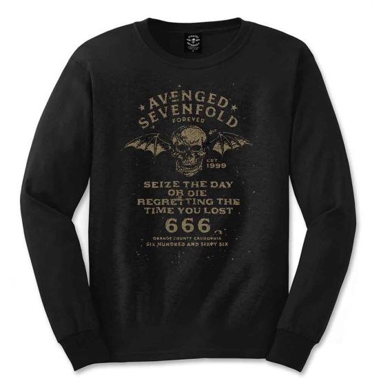 Avenged Sevenfold: Seize the Day - Black Long Sleeve T-Shirt