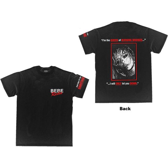 Bebe Rexha: Queen of Sabotage (Back Print) - Black T-Shirt