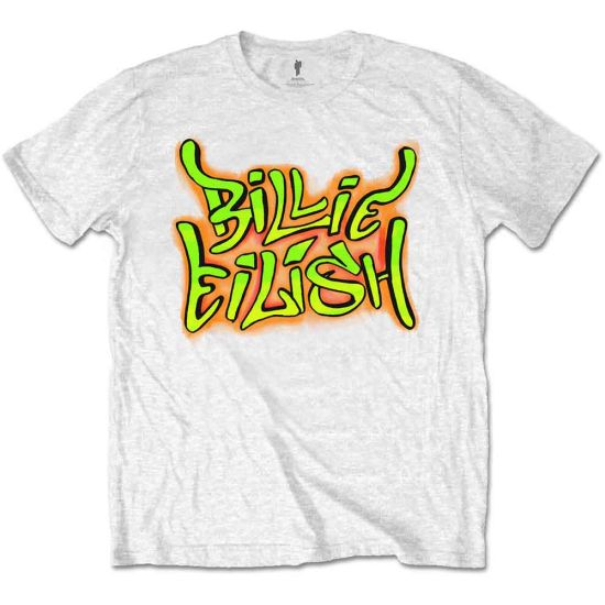 Billie Eilish: Graffiti - White T-Shirt
