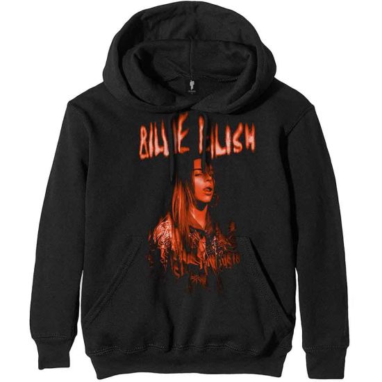 Billie Eilish: Spooky Logo - Black Pullover Hoodie