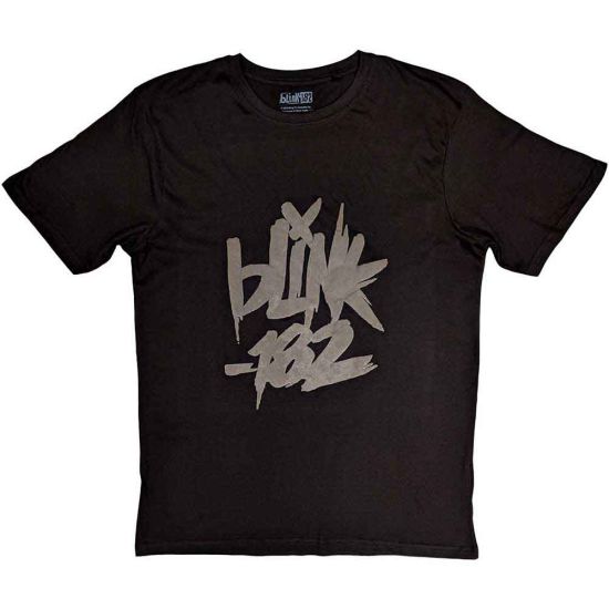 Blink-182: Neon Logo (Hi-Build) - Black T-Shirt