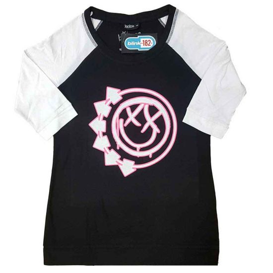 Blink-182: Six Arrow Smile - Ladies Black & White T-Shirt