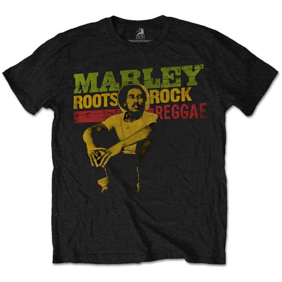 Bob Marley: Roots, Rock, Reggae - Black T-Shirt