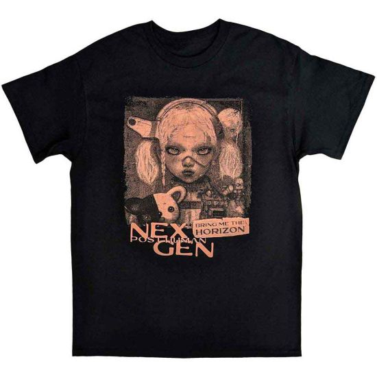 Bring Me The Horizon: Distressed Nex Gen - Black T-Shirt
