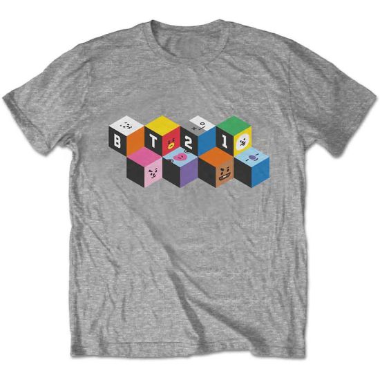 BT21: Blocks - Grey T-Shirt