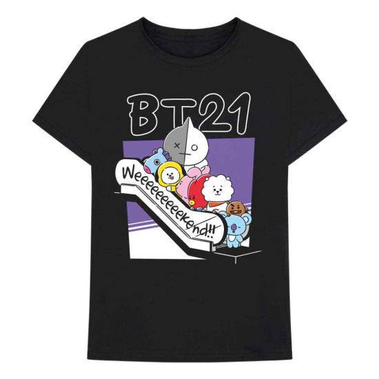 BT21: Weekend - Black T-Shirt
