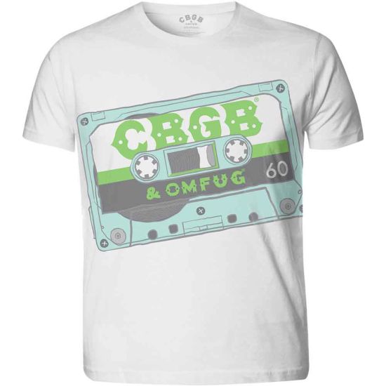 CBGB: Tape (Sublimation Print) - White T-Shirt