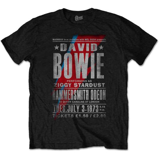 David Bowie: Hammersmith Odeon - Black T-Shirt