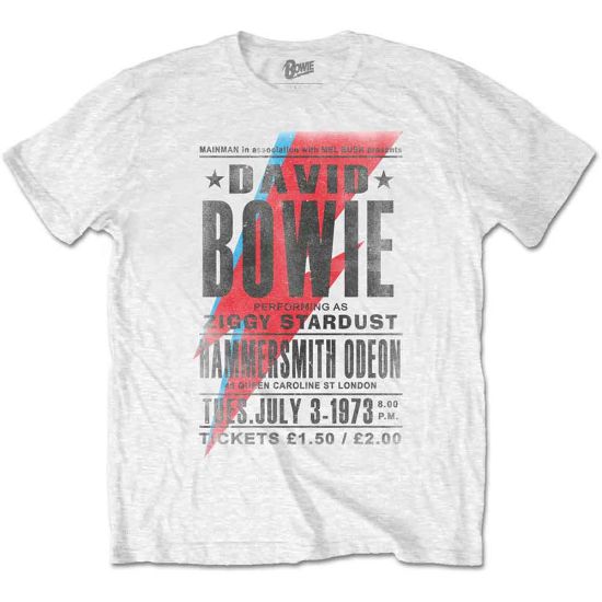 David Bowie: Hammersmith Odeon - White T-Shirt