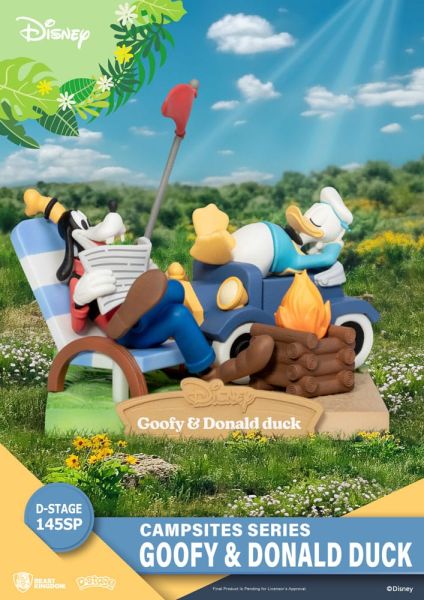 Disney: Goofy & Donald Duck D-Stage Campsite Series PVC Diorama Special Edition (10cm) Preorder