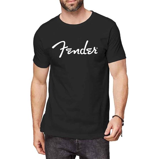 Fender: Classic Logo - Black T-Shirt