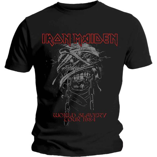 Iron Maiden: World Slavery 1984 Tour - Black T-Shirt