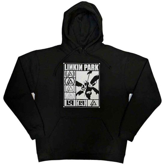 Linkin Park: Logos Rectangle - Black Pullover Hoodie