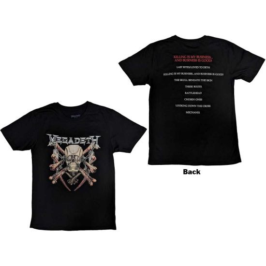 Megadeth: Killing Biz (Back Print) - Black T-Shirt