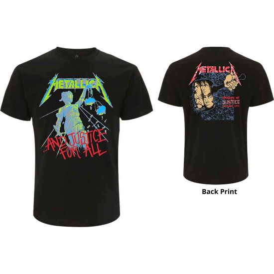 Metallica: And Justice For All (Original) (Back Print) - Black T-Shirt