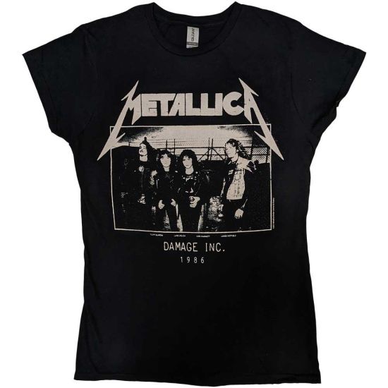 Metallica: Masters of Puppets Photo Damage Inc Tour - Ladies Black T-Shirt