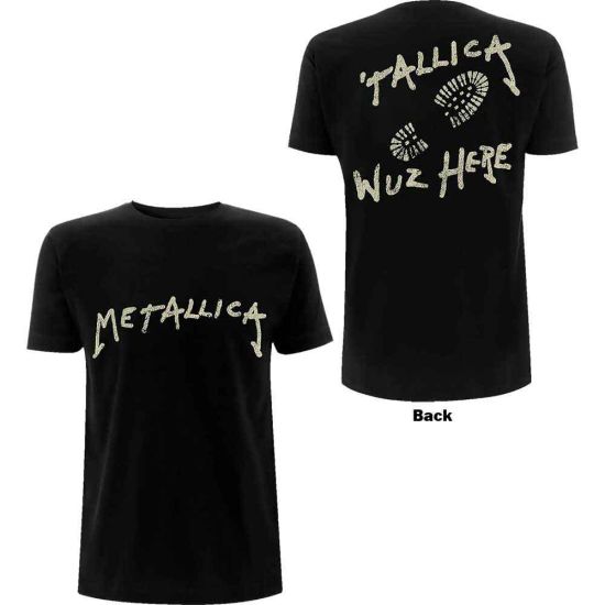 Metallica: Wuz Here - Black T-Shirt