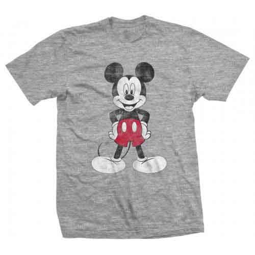 Mickey Mouse: Pose - Grey T-Shirt