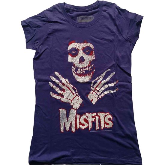 Misfits: Hands - Ladies Purple T-Shirt