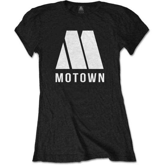 Motown Records: M Logo - Ladies Black T-Shirt