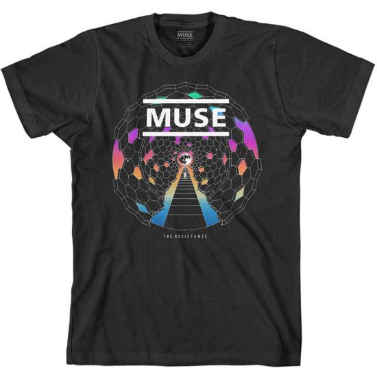 Muse: Resistance Moon - Black T-Shirt
