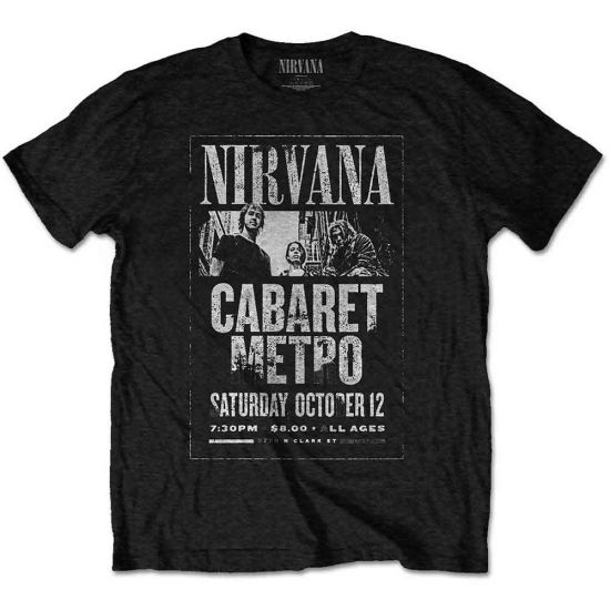 Nirvana: Cabaret Metro - Black T-Shirt