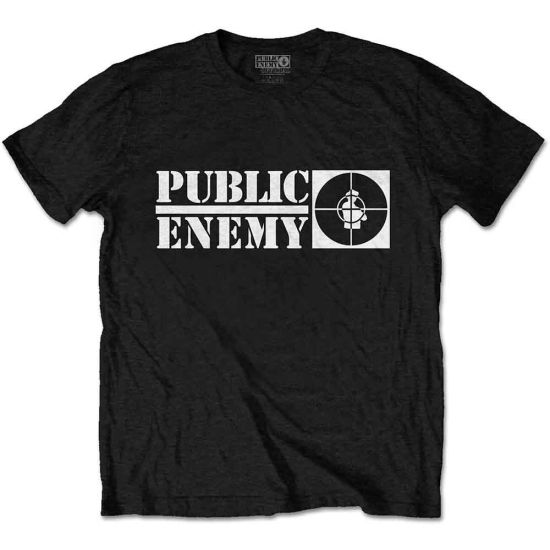 Public Enemy: Crosshairs Logo - Black T-Shirt